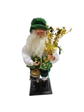 Vtg St.Nicholas Square Spirit of Santa Irish Ireland Pot of gold lucky clover